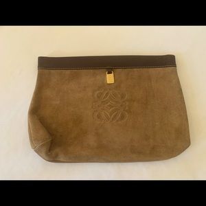 Loewe suede clutch